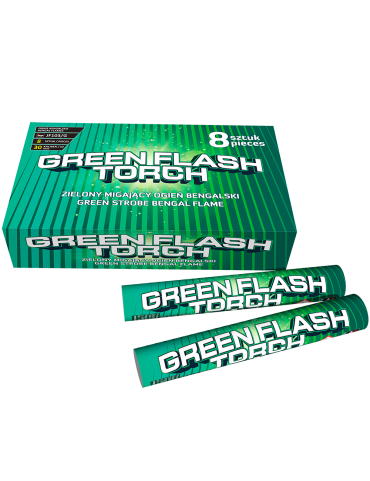 8 GREEN STROBE BENGAL FLAME