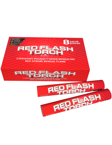 8 RED STROBE BENGAL FLAME