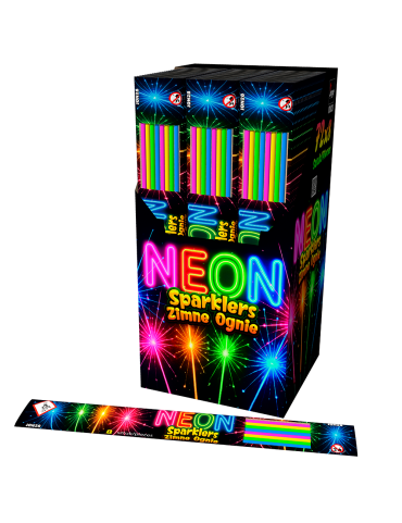 8x CIERGES NÉON 28cm